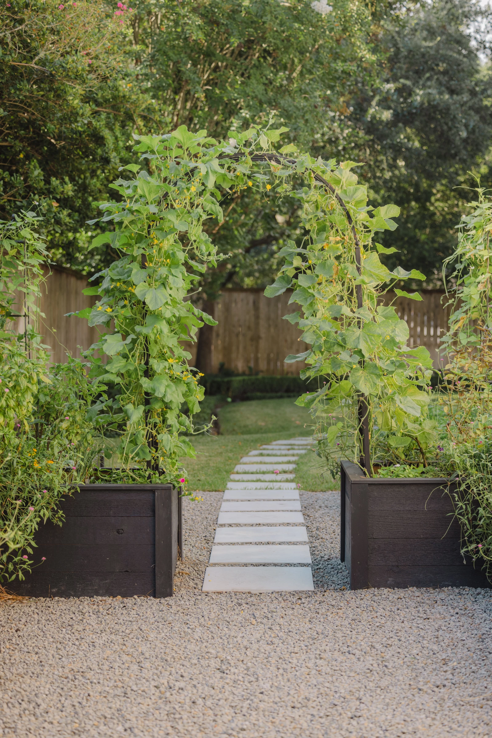 arch trellis garden entrance