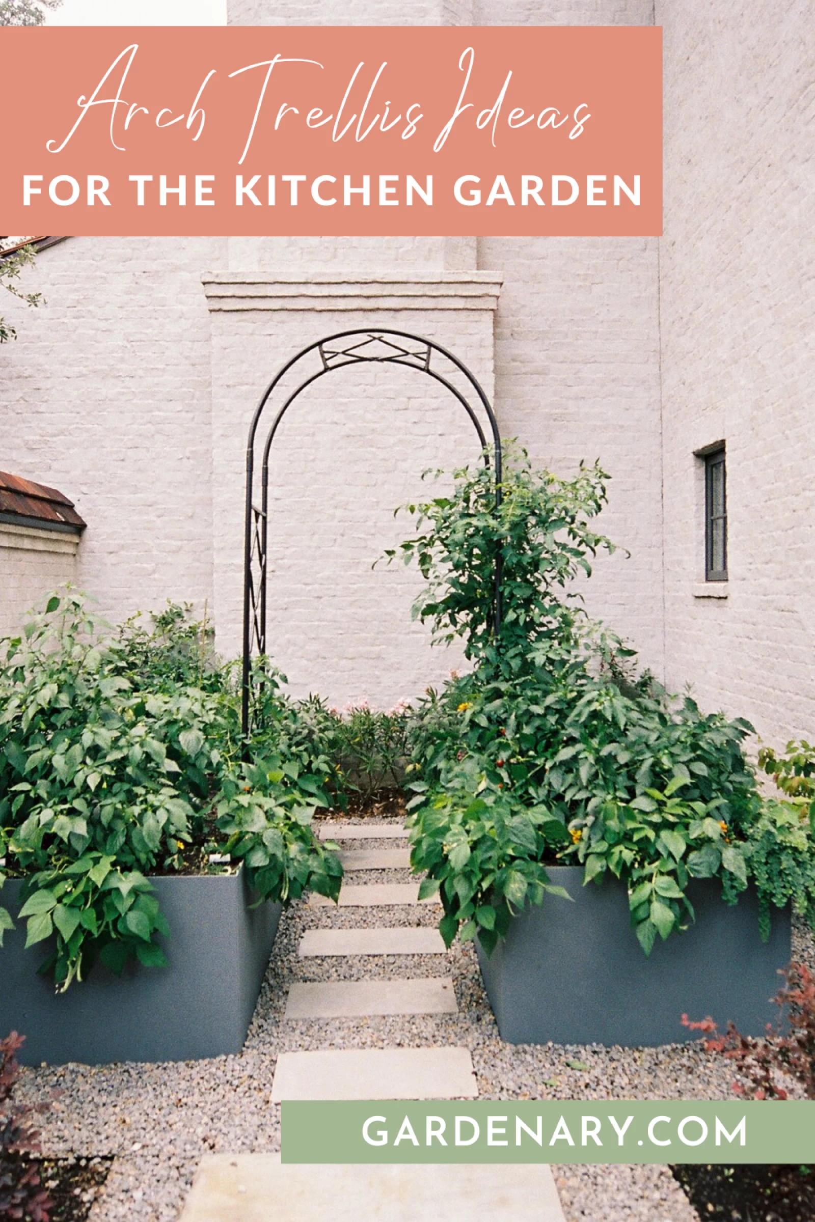 Arch trellis ideas for the kitchen garden by Gardenary